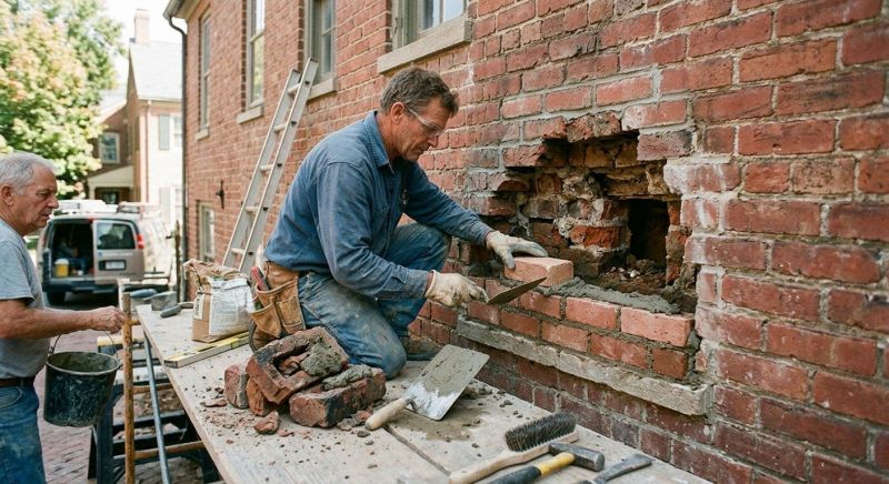 Brick Hardscaping Installation in West Hartford, CT