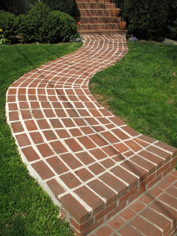 Repaired Brick Pathway